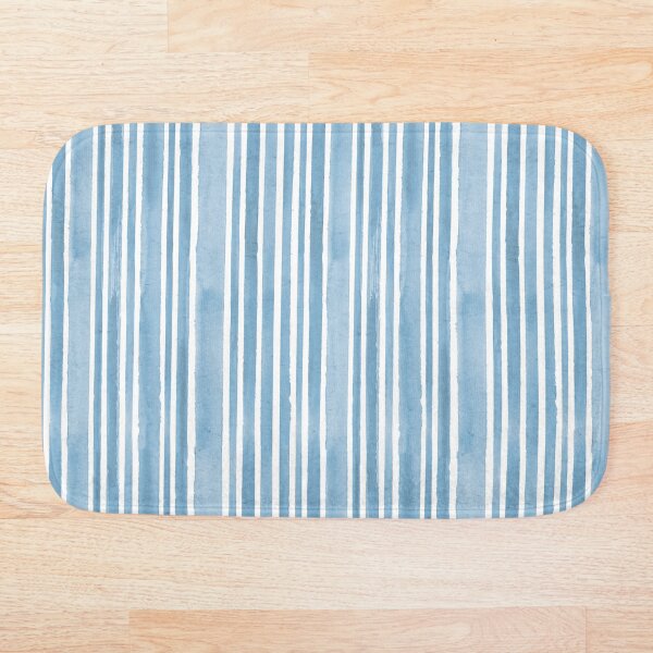 Item preview, Rayas azules y blancas simples designed and sold by FireflyGoddess.