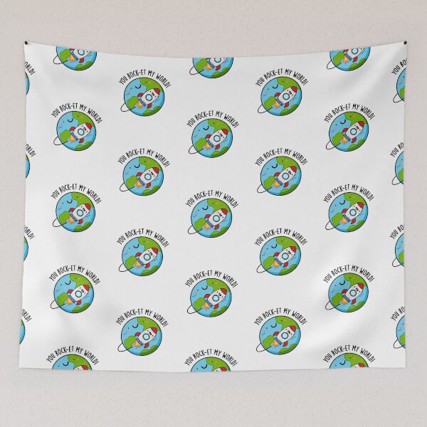Item preview, You Rock-et My World Funny Rocket Puns  designed and sold by punnybone.