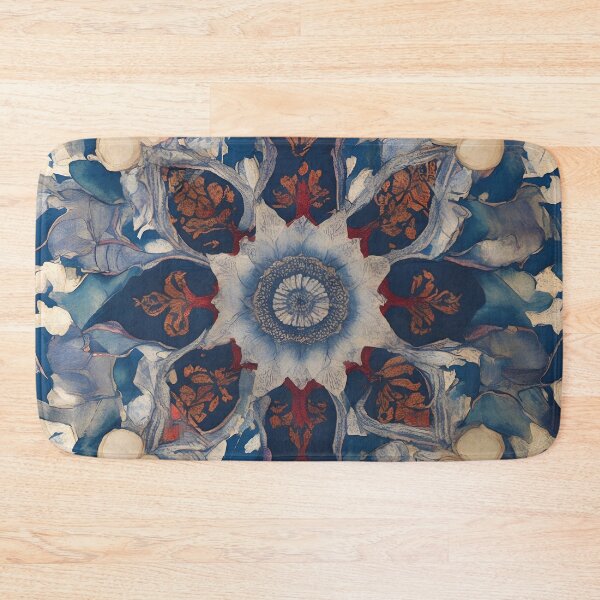 Item preview, Elegant Oriental Tile Floral Pattern designed and sold by DeevaValli.