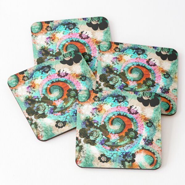 Item preview, Graphic Tie Dye Grunge Flowers Collage designed and sold by jocelynsart.
