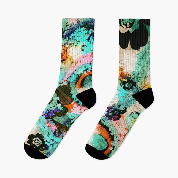 Item preview, Graphic Tie Dye Grunge Flowers Collage designed and sold by jocelynsart.