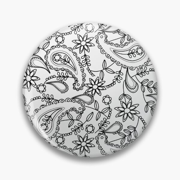 Item preview, Black line paisley designed and sold by zed1967.