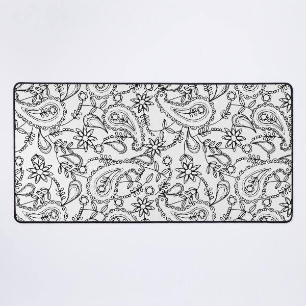 Item preview, Black line paisley designed and sold by zed1967.