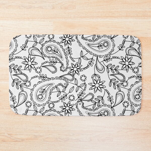 Item preview, Black line paisley designed and sold by zed1967.