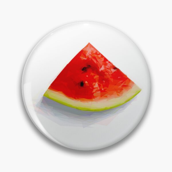 Item preview, Juicy, triangular slice of succulent red watermelon. Image created using geometric shapes designed and sold by EdgyEdgeArt.