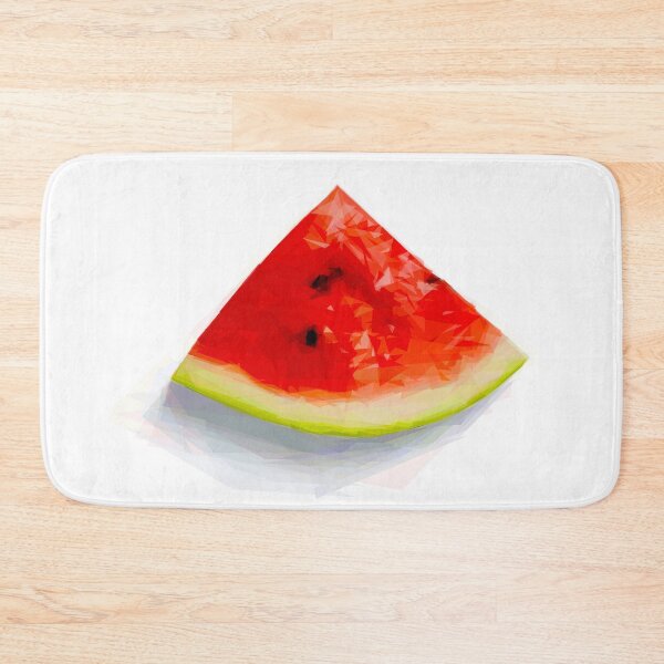 Item preview, Juicy, triangular slice of succulent red watermelon. Image created using geometric shapes designed and sold by EdgyEdgeArt.