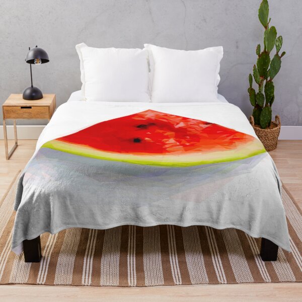 Item preview, Juicy, triangular slice of succulent red watermelon. Image created using geometric shapes designed and sold by EdgyEdgeArt.