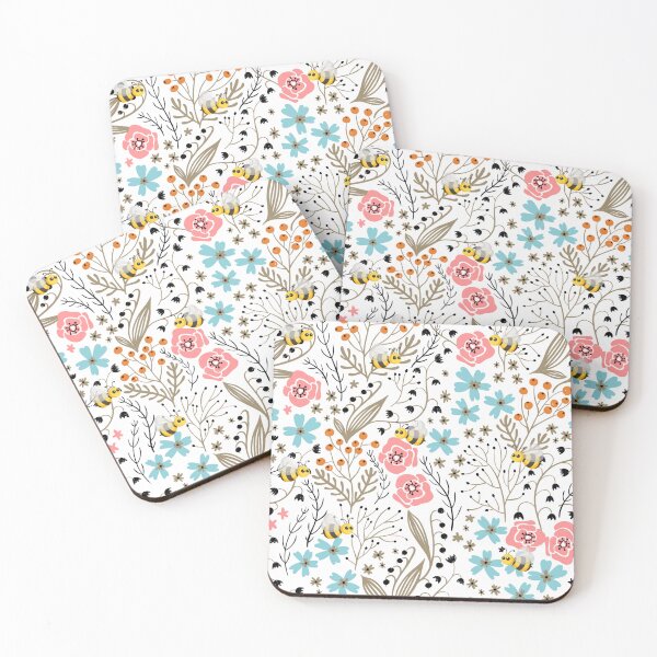 Item preview, Spring  Eyes Vintage Warm Fall Colours Floral Pattern Red Flower Blooming designed and sold by ProGallery.