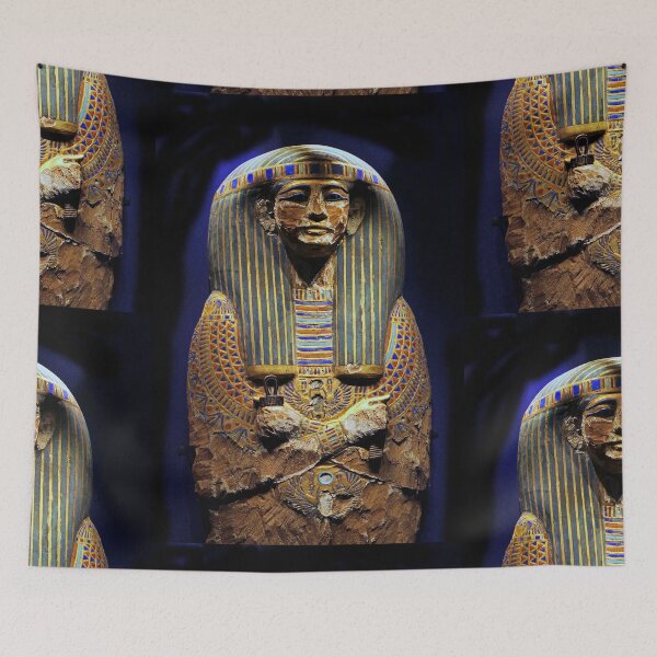 Item preview, vr 3336 / finition 2023 - 16 pharaon ramsès ll - couvercle en cédre peint - décoré du cercueil externe femme de Pinedjem II, la princesse Nesikhonsou- Okaio Créations  Olavia-Olao designed and sold by o.okaïo.