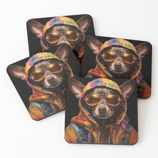 Item preview, The Cool Bad DOG : Portrait of an Anthropomorphic Dog designed and sold by AnubisArtUSA.