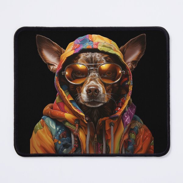Item preview, The Cool Bad DOG : Portrait of an Anthropomorphic Dog designed and sold by AnubisArtUSA.