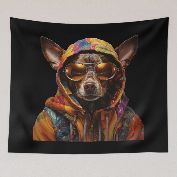Item preview, The Cool Bad DOG : Portrait of an Anthropomorphic Dog designed and sold by AnubisArtUSA.