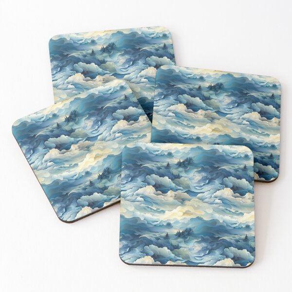 Item preview, Beautiful abstract mountain range designed and sold by VisionaryCorner.