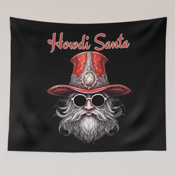 Item preview, Santa Howdi Cowboy designed and sold by MTJ-Mushrooms.
