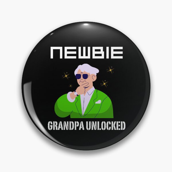 Item preview, Newbie Grandpa Unlocked! designed and sold by ThreadmyCanvas.