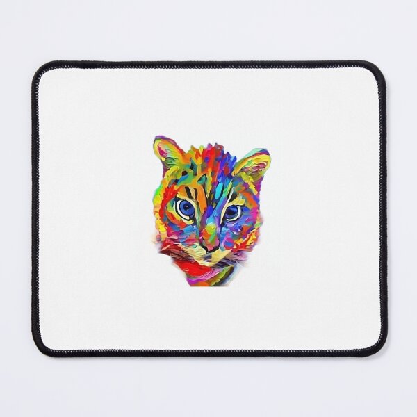 Item preview, Colourful Abstract Cat Art designed and sold by TheTrippyPickle.