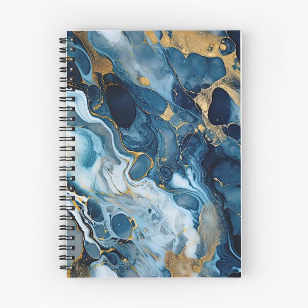 Item preview, Dark Blue, Gray & Gold Fluid Art 1 designed and sold by obstinator.