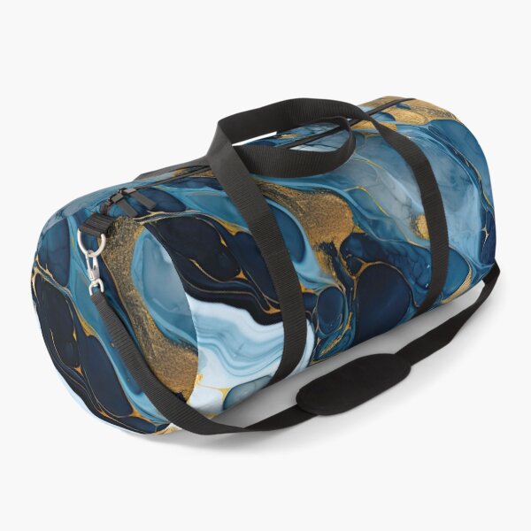 Item preview, Dark Blue, Gray & Gold Fluid Art 1 designed and sold by obstinator.
