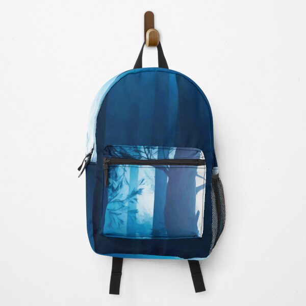 Item preview, Forest in misty blue moonlight. Image created using geometric shapes designed and sold by EdgyEdgeArt.