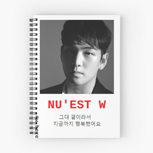Item preview, NU'EST W - #W.HERE KANG DONGHO 'BAEKHO' 지금까지 행복했어요 POSTER/SHIRT/NOTEBOOK (...) designed and sold by wayfinder.
