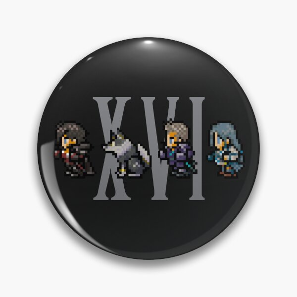 Item preview, Clive, Torgal, Cid, and Jill XVI Design | FFXVI Pixel Party Members | Final Fantasy 16 designed and sold by AFKApparelGG.