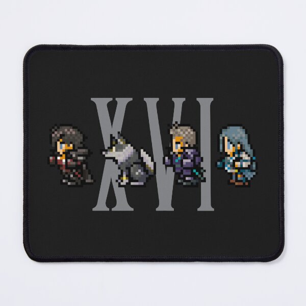 Item preview, Clive, Torgal, Cid, and Jill XVI Design | FFXVI Pixel Party Members | Final Fantasy 16 designed and sold by AFKApparelGG.