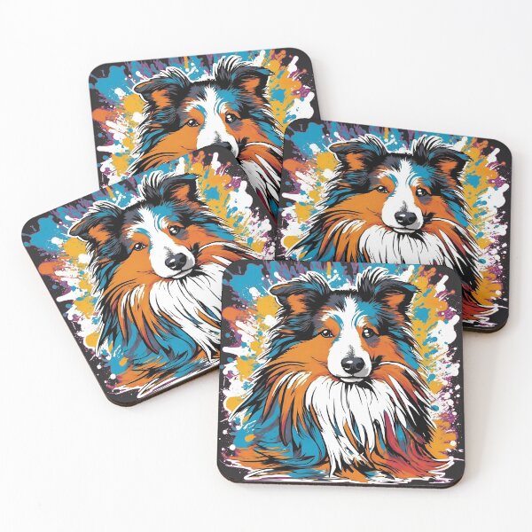Item preview, Graffiti Paw Palette, Shetland sheepdog designed and sold by DBPauwels.