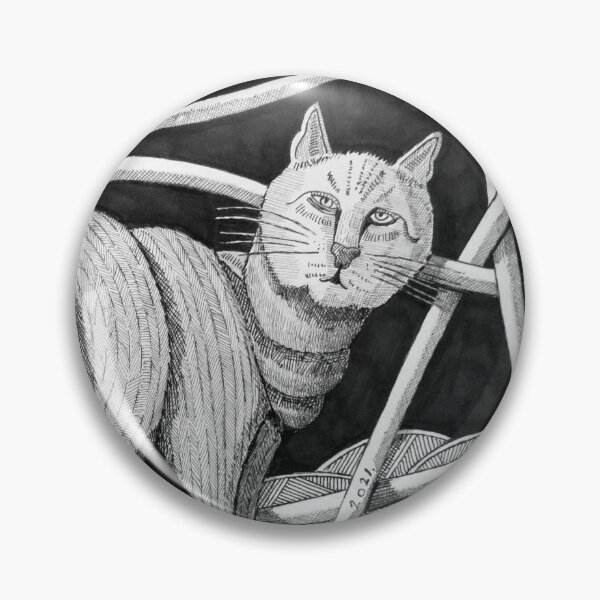 Item preview, 296 -WELL-FED MANX CAT - DAVE EDWARDS - INK - 2021 designed and sold by BLYTHART.