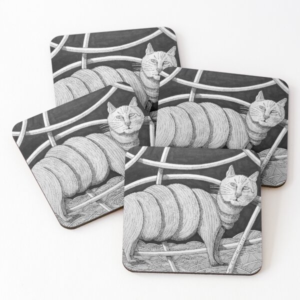 Item preview, 296 -WELL-FED MANX CAT - DAVE EDWARDS - INK - 2021 designed and sold by BLYTHART.