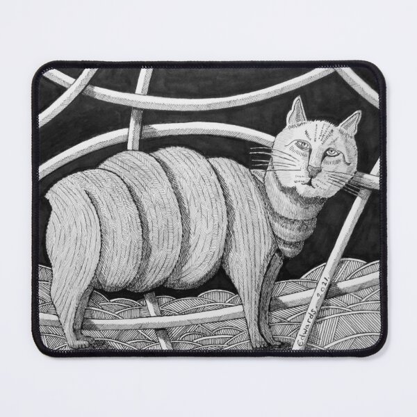 Item preview, 296 -WELL-FED MANX CAT - DAVE EDWARDS - INK - 2021 designed and sold by BLYTHART.