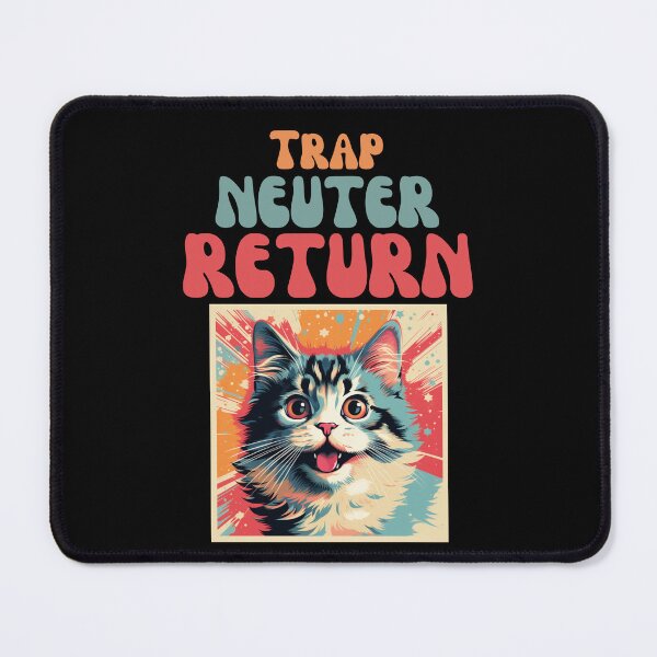 Item preview, Groovy Trap Neuter Return Cat Design - Supporting Feral Cats' Welfare designed and sold by KittyStampedeCo.