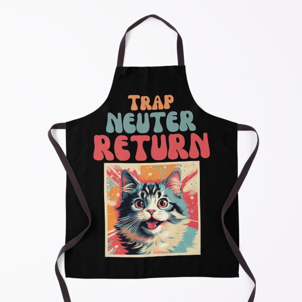Item preview, Groovy Trap Neuter Return Cat Design - Supporting Feral Cats' Welfare designed and sold by KittyStampedeCo.