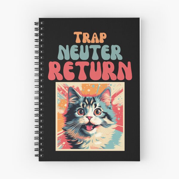 Item preview, Groovy Trap Neuter Return Cat Design - Supporting Feral Cats' Welfare designed and sold by KittyStampedeCo.
