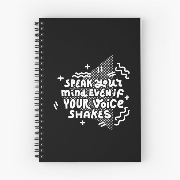 Item preview, Speak your mind (white on dark) designed and sold by Natalia Mikhaleva.