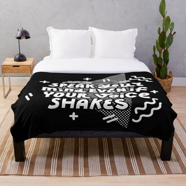 Item preview, Speak your mind (white on dark) designed and sold by Natalia Mikhaleva.