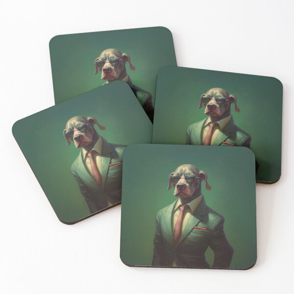 Item preview, Stylish Mobster Dog in Suit - Unique Canine Art designed and sold by SuperSeries.
