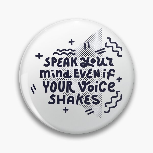 Item preview, Speak your mind (dark on white) designed and sold by Natalia Mikhaleva.