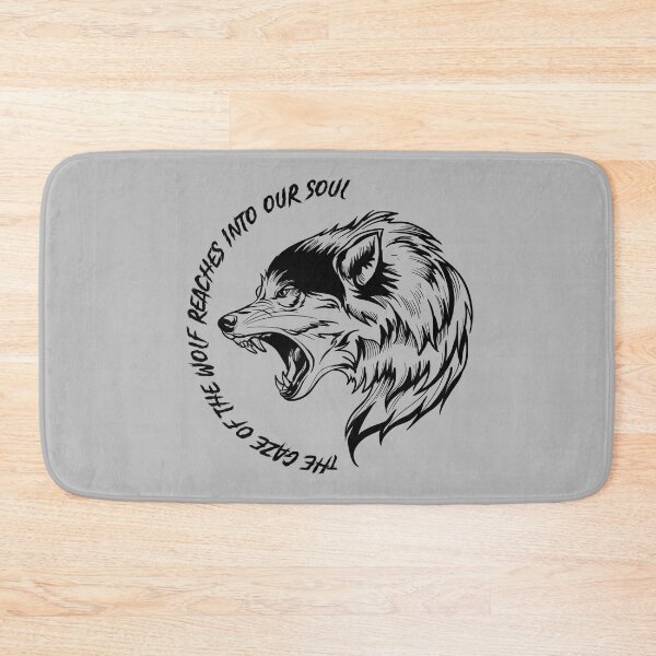 Item preview, The gaze of the wolf reaches into our soul, a great present for wolf quote lovers and wildlife designed and sold by abdelhak2005.
