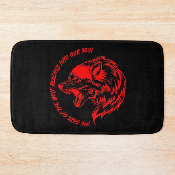 Item preview, The gaze of the wolf reaches into our soul, a great present for wolf quote lovers and wildlife designed and sold by abdelhak2005.