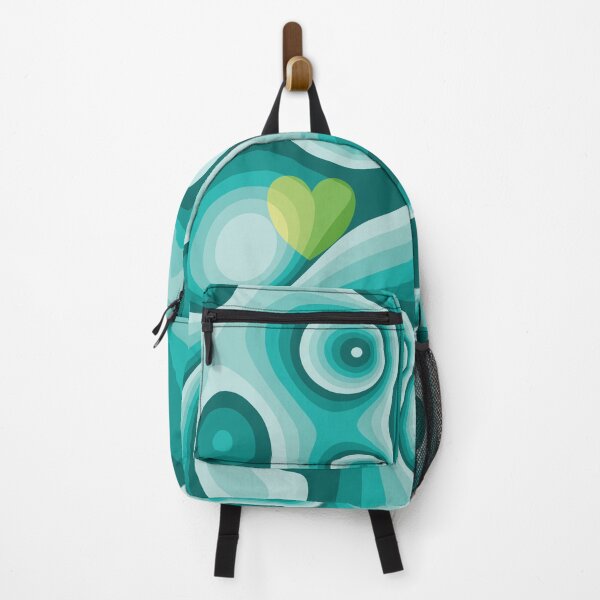 Item preview, Green and turquoise heart marble designed and sold by Captain Chromatic.