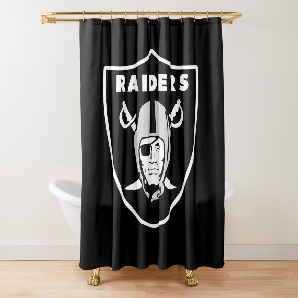 Football Team Flag Las Vegas Raiders Shower Curtain