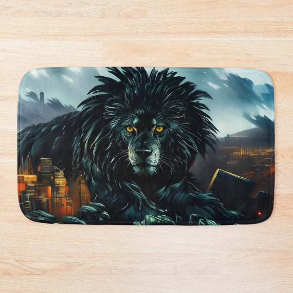Item preview, Giant Black Lion, Ai Generated Art  designed and sold by ACC .