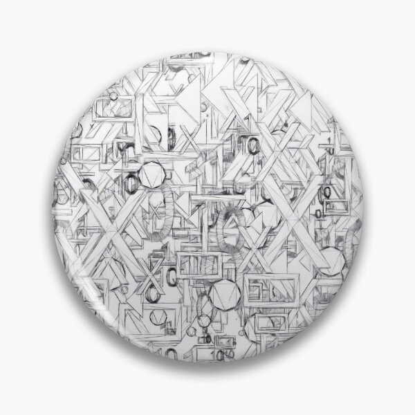 Item preview, Black and white letters and numbers. Image created using geometric shapes designed and sold by EdgyEdgeArt.