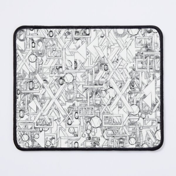 Item preview, Black and white letters and numbers. Image created using geometric shapes designed and sold by EdgyEdgeArt.