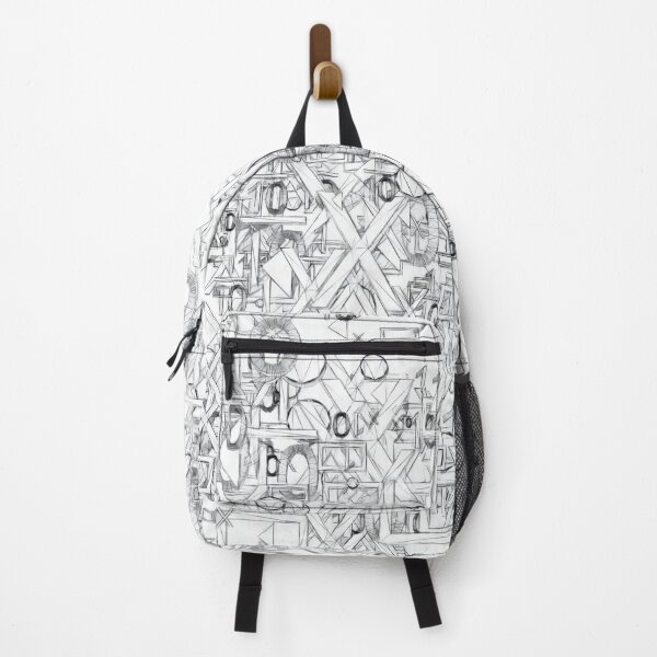 Item preview, Black and white letters and numbers. Image created using geometric shapes designed and sold by EdgyEdgeArt.