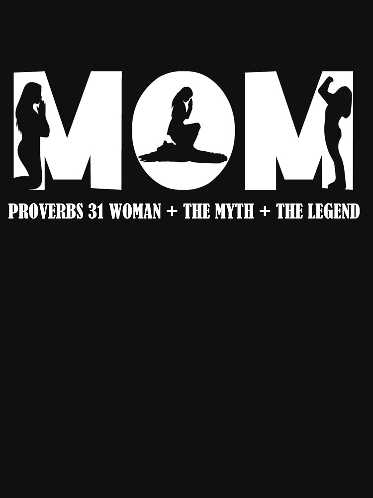 Thumbnail 3 of 3, V-Neck T-Shirt, Christian Proverbs 21 Myth Legend Gift designed and sold by TCCPublishing.