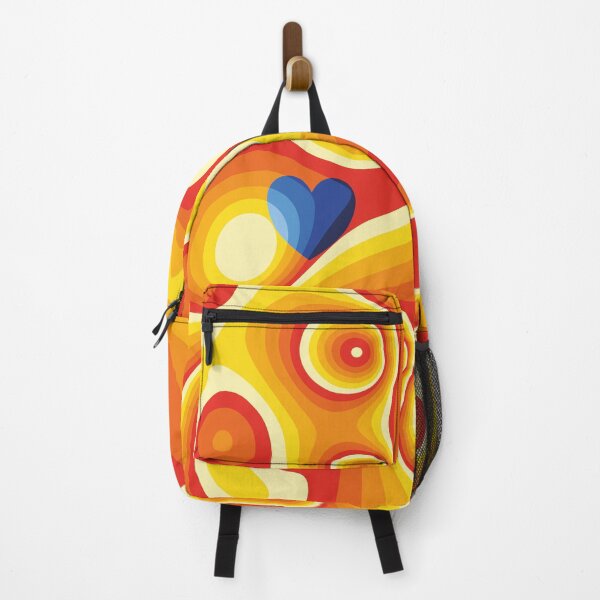 Item preview, Blue, red, orange and yellow heart marble designed and sold by Captain Chromatic.