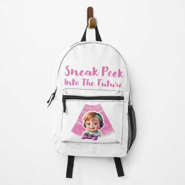 Item preview, Unique Pregnancy Reveal Announcement For Expecting Moms with Cute Infant On a Sonography Image designed and sold by TriniTeeClub.