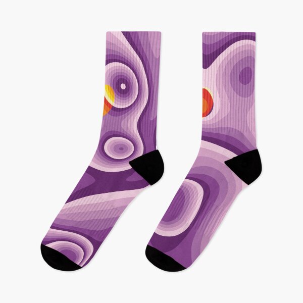 Item preview, Purple, red, orange and yellow heart marble designed and sold by Captain Chromatic.