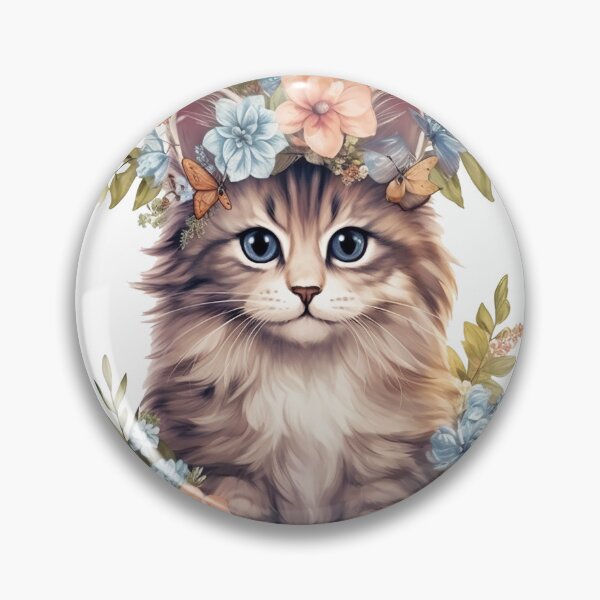 Item preview, Kitten Cutie Flower Design | PNG Sublimation designed and sold by JhazAineArtShop.